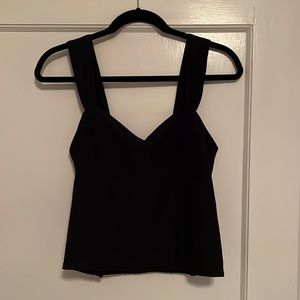 Abercrombie & Fitch black cropped tank